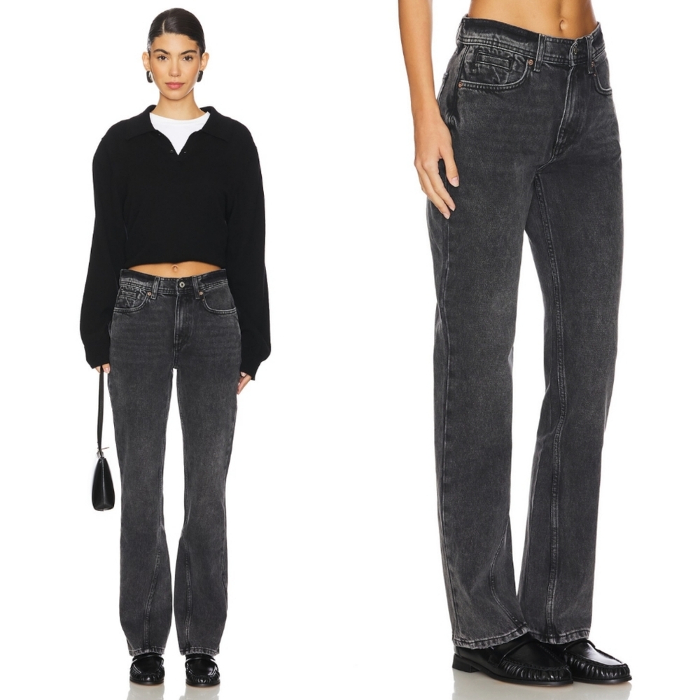 🆕️ Free People x We The Free Xena Slim Straight Jeans in Dark Night